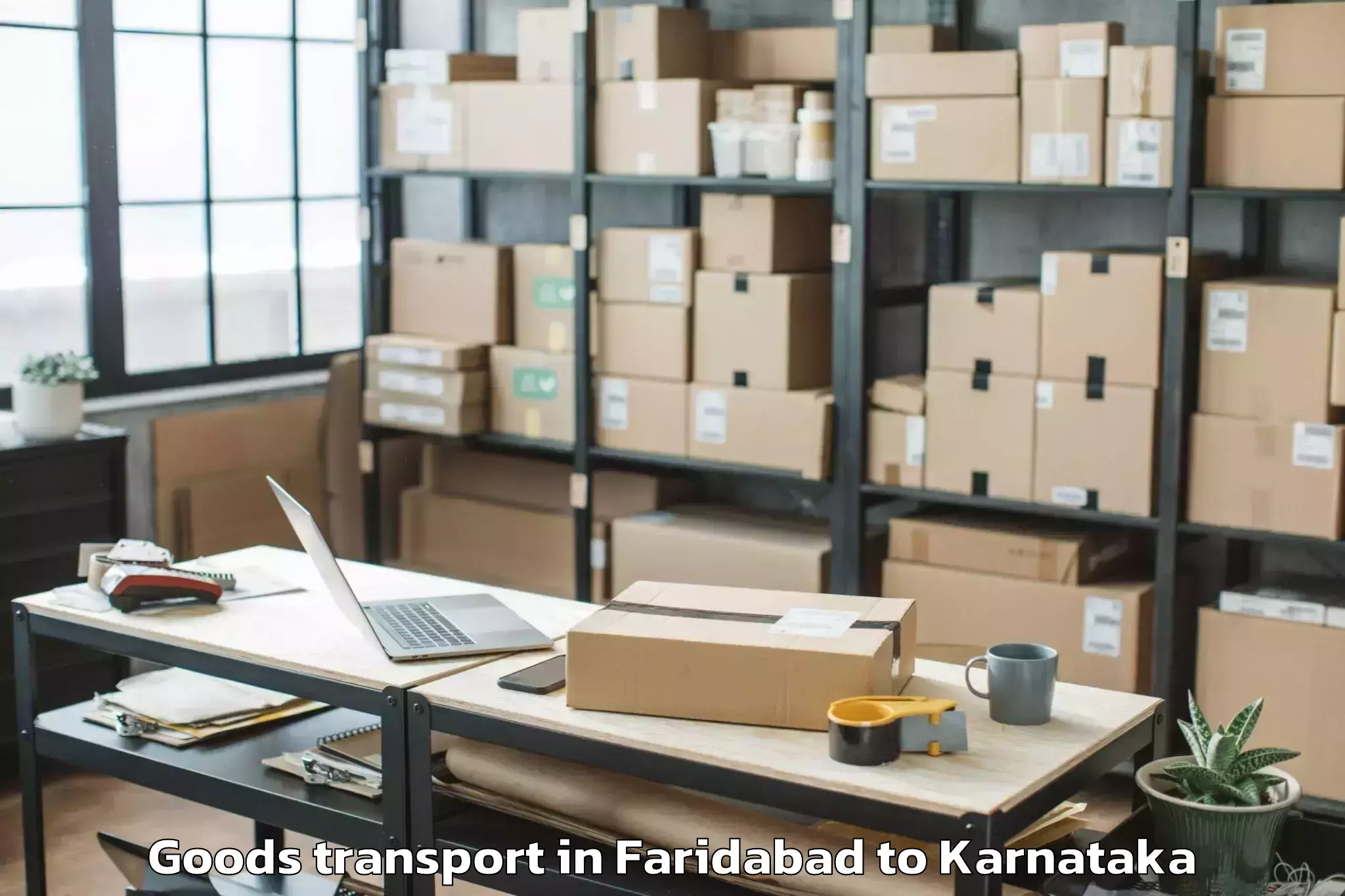 Book Your Faridabad to Hosakote Goods Transport Today